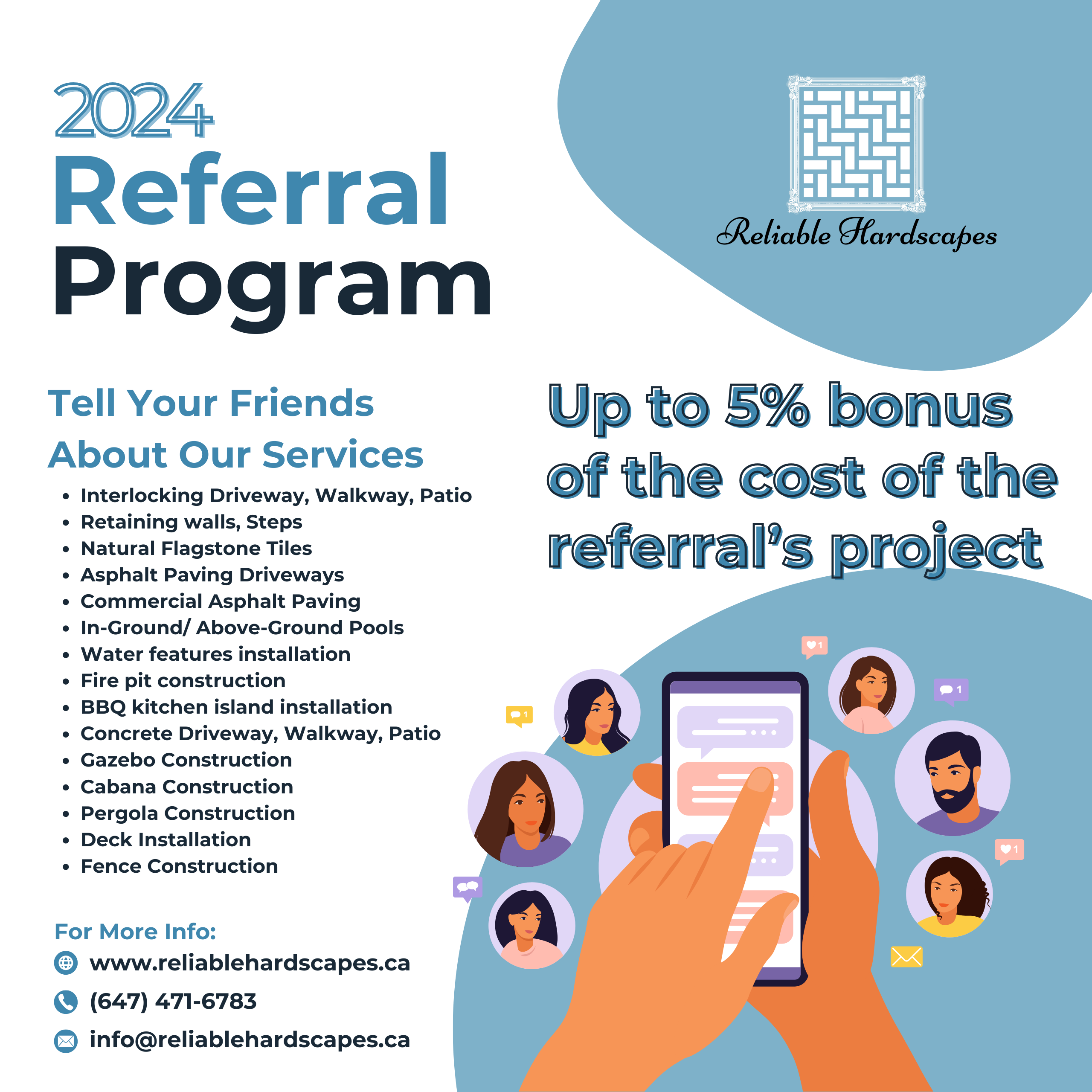 Reliable Hardscapes Referral Program